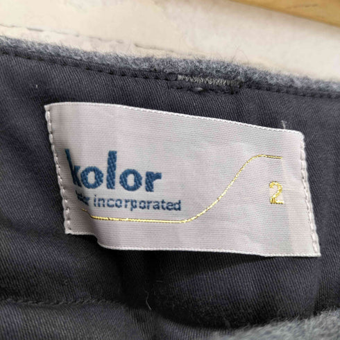 カラー kolor サイドラインスリムフィットパンツ レディース 2