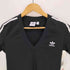 アディダスオリジナルス adidas Originals スリーストライプス Vネック スリム半袖Tシャツ レディース JPN:L