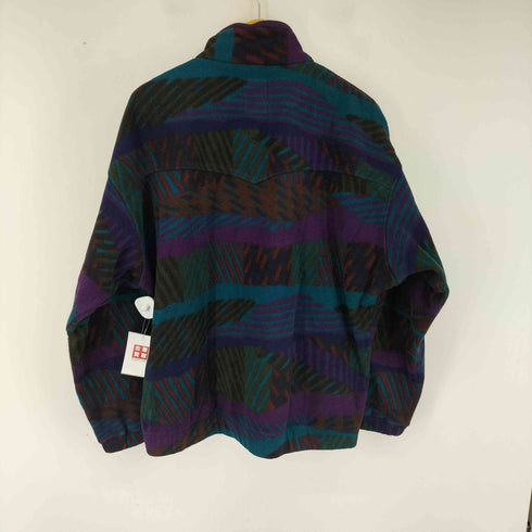 ジャックウルフスキン JACK WOLFSKIN 90s ポーラテック 総柄 マルチカラー フリースジャケット メンズ JPN:XL