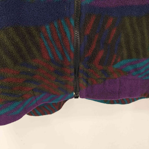 ジャックウルフスキン JACK WOLFSKIN 90s ポーラテック 総柄 マルチカラー フリースジャケット メンズ JPN:XL