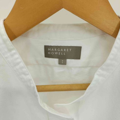 マーガレットハウエル MARGARET HOWELL 20AW オックスフォード ラウンドカット バンドカラー シャツ レディース JPN:1