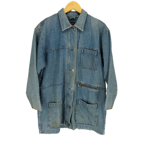 エディーバウアー Eddie Bauer 黒タグ後期 デニムハーフコート メンズ JPN:M