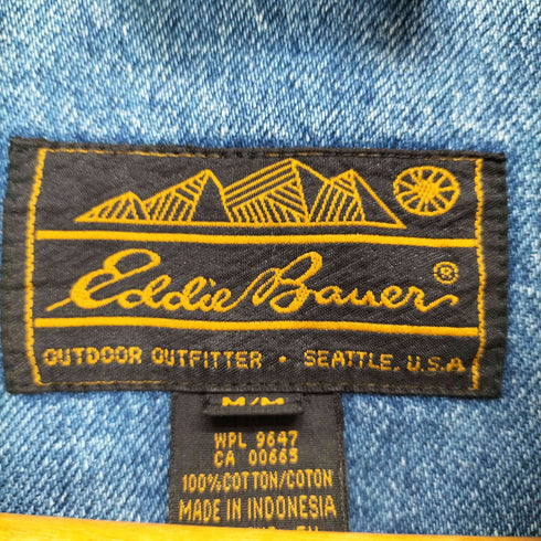 エディーバウアー Eddie Bauer 黒タグ後期 デニムハーフコート メンズ JPN:M