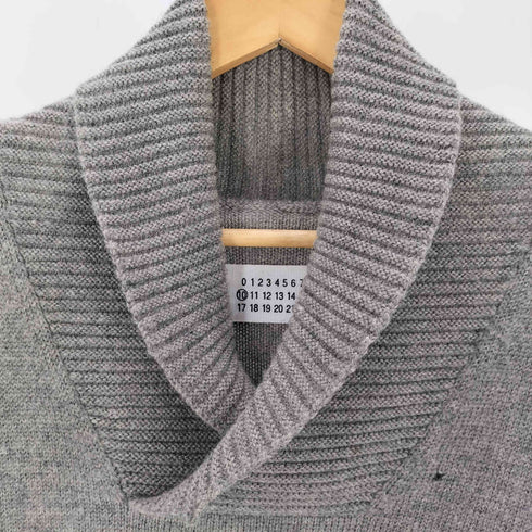 マルタンマルジェラ Martin Margiela ここのえタグ ショールカラーニット メンズ