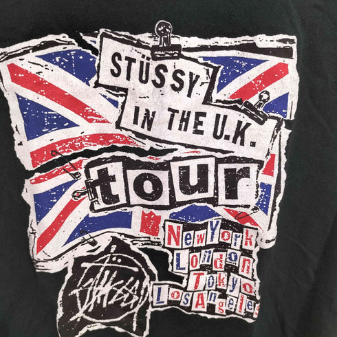 ステューシー Stussy 銀タグ シングルステッチ プリントS/S TEE メンズ M