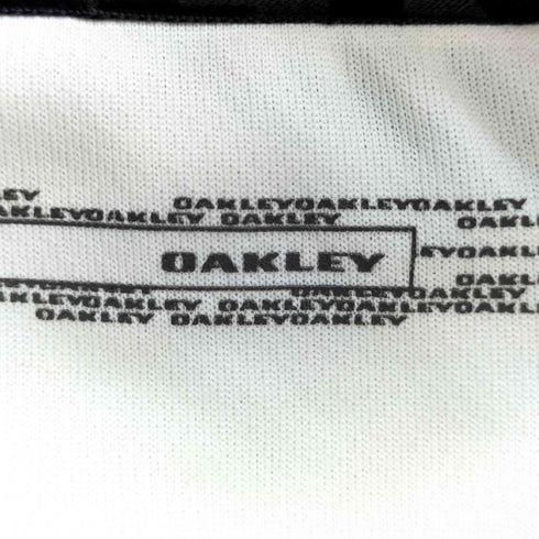 オークリー OAKLEY ロゴ刺繍 ハイネック ハーフジップ ロングスリーブTシャツ メンズ import:M