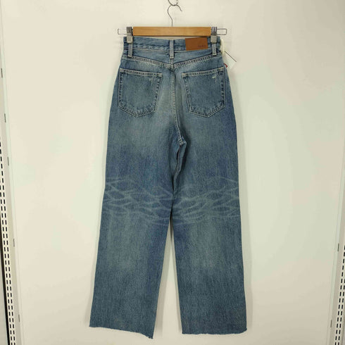 エヴリス EVRIS ダメージワイドデニムパンツ レディース JPN:S
