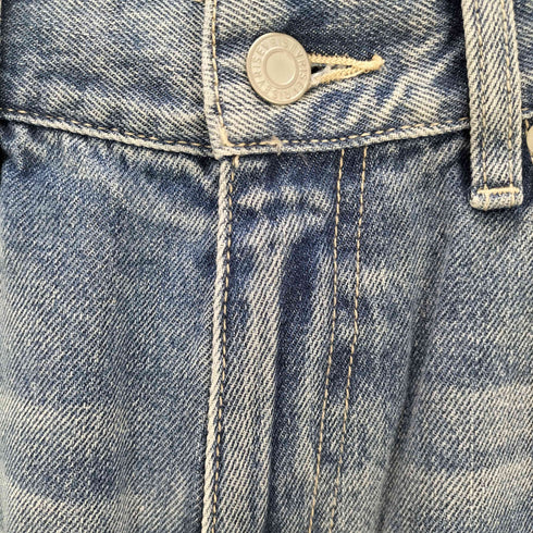 エヴリス EVRIS ダメージワイドデニムパンツ レディース JPN:S