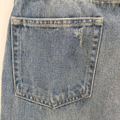 エヴリス EVRIS ダメージワイドデニムパンツ レディース JPN:S