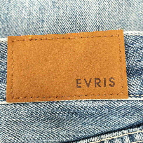 エヴリス EVRIS ダメージワイドデニムパンツ レディース JPN:S
