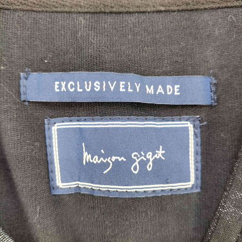 maison gigot 総柄クロップド トラックジャケット レディース