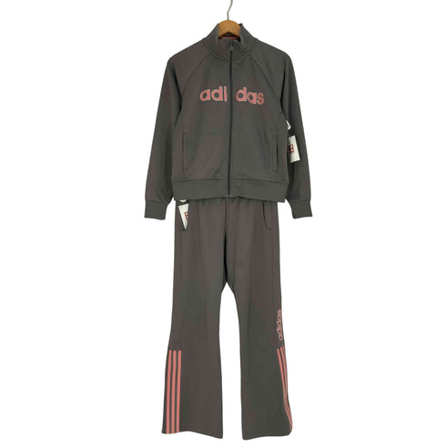 アディダス adidas Y2K ラメ加工 ジャケット フレアパンツ セットアップ レディース M