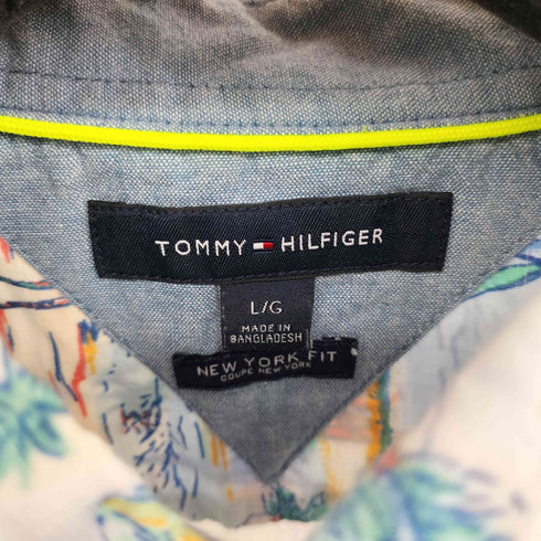 トミーヒルフィガー TOMMY HILFIGER NEW YORK FIT S/S 総柄シャツ メンズ import:L