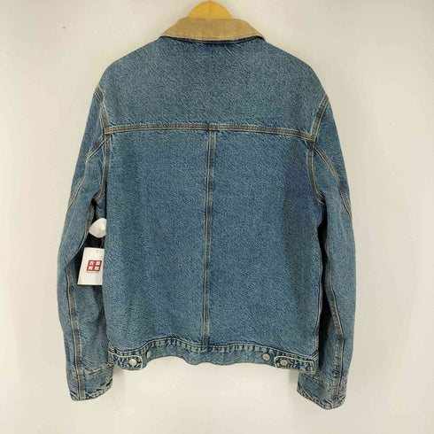 ザラ ZARA 襟コーデュロイ デニムトラッカージャケット メンズ import:L