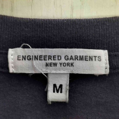 エンジニアードガーメンツ Engineered Garments USA製 ポケット付き クルーネックTシャツ メンズ import:M