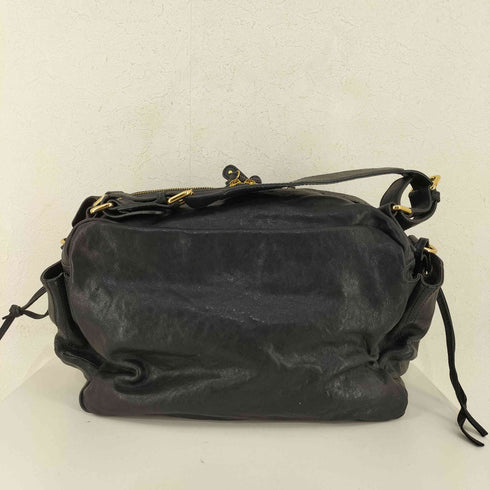 フロントダブルポケット 2WAYレザーバッグ LAMPO ZIPPER レディース