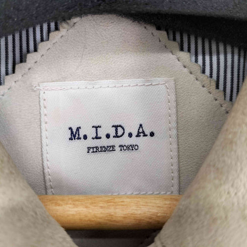 ミダ M.I.D.A sheep suede jean jacket スウェードレザートラッカージャケット メンズ import:XL
