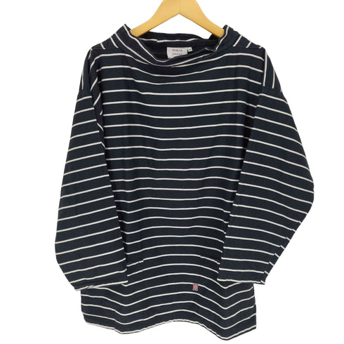 ニューリンスモック NEWLYN SMOCKS ボーダー柄2ポケット L/S TEE メンズ JPN:M