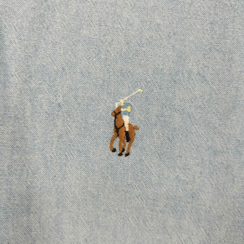 ラルフローレン RALPH LAUREN USA製 ポニー刺繍 BDシャツ メンズ import:M