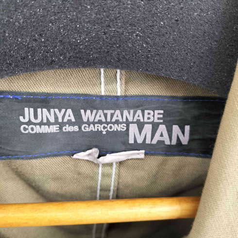 ジュンヤワタナベコムデギャルソンマン JUNYA WATANABE COMME des GARCONS MAN 06SS 解体再構築 ダックキャンバス リバーシブル ピーコート メンズ SS