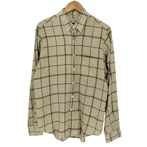 スティーブンアラン Steven Alan レーヨン混 チェック長袖シャツ メンズ JPN:L