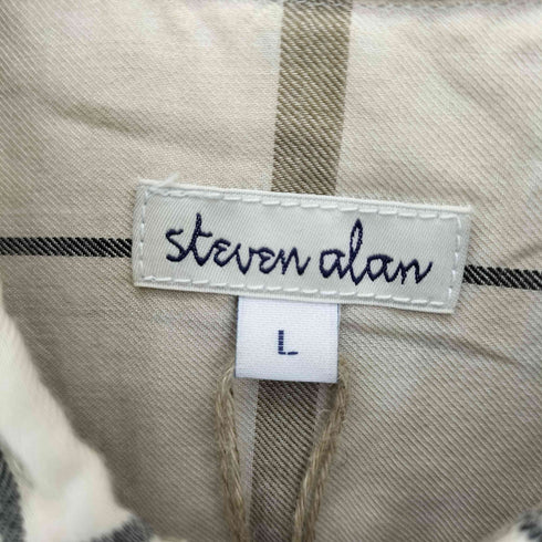 スティーブンアラン Steven Alan レーヨン混 チェック長袖シャツ メンズ JPN:L