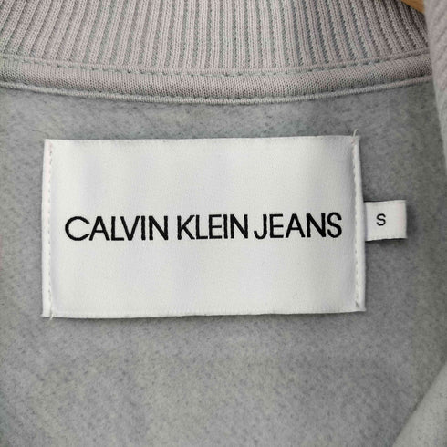 カルバンクラインジーンズ Calvin Klein Jeans ロゴプリントハーフジップスウェット レディース import:S