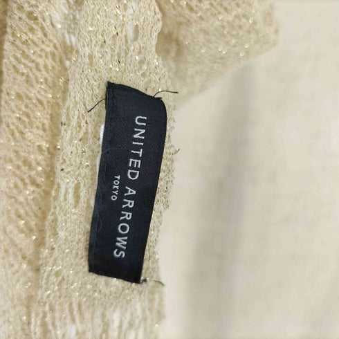 ユナイテッドアローズ UNITED ARROWS ラメ フリンジ ストール レディース