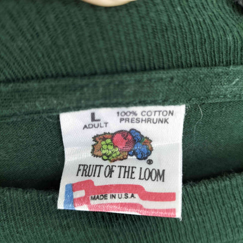 フルーツオブザルーム FRUIT OF THE LOOM 90s USA製 プリントクルーネックTシャツ メンズ JPN:L
