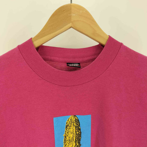 フルーツオブザルーム FRUIT OF THE LOOM 90S USA製 HABU BOX ゴーヤ プリント クルーネック Tシャツ シングルステッチ レディース 14-16