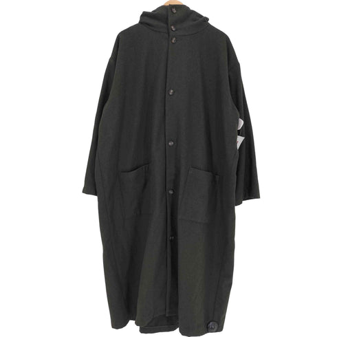 バージズブルック BASISBROEK ウール フーディーロングコート メンズ 3