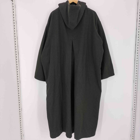 バージズブルック BASISBROEK ウール フーディーロングコート メンズ 3