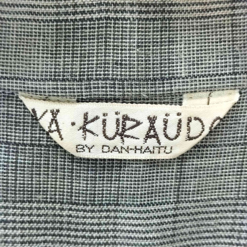 YAKURAUDO タイ付きバンドカラーシャツ メンズ