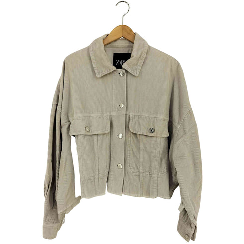 ザラ ZARA コーディロイジャケット レディース import:M