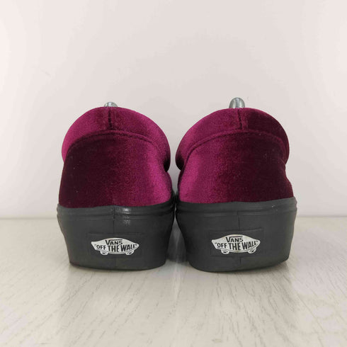 バンズ VANS V98THICK OP SLIP ON THICK ベルベット プラットフォーム スリッポン レディース JPN:23.5