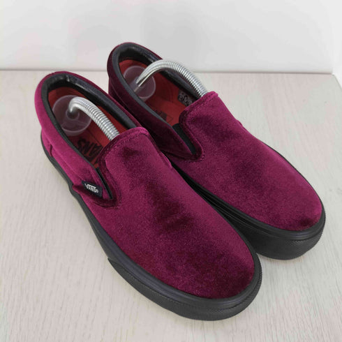 バンズ VANS V98THICK OP SLIP ON THICK ベルベット プラットフォーム スリッポン レディース JPN:23.5