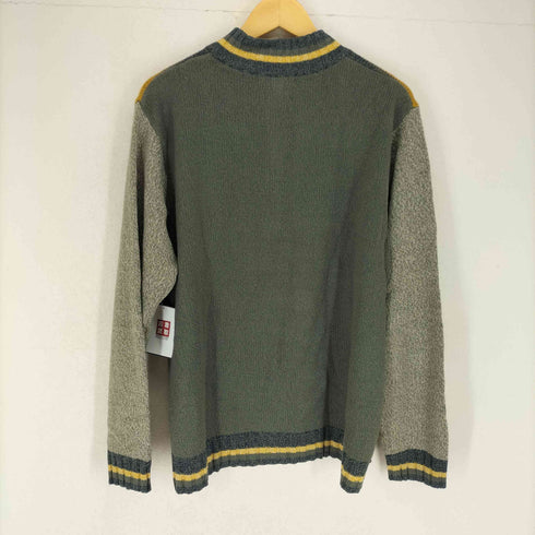 INTRONA ボーダー柄ハーフジップニット メンズ JPN:XXL