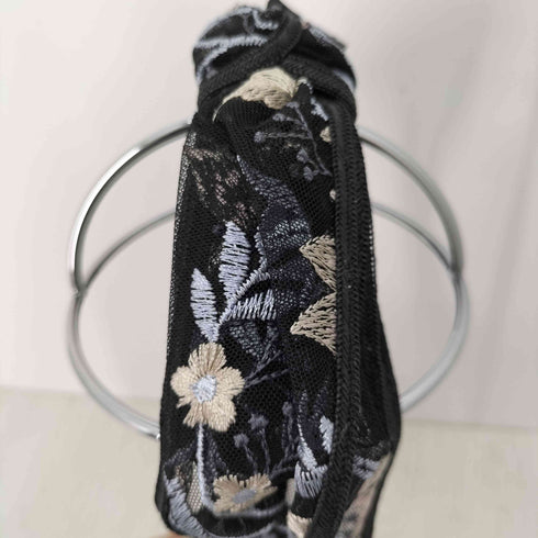 カシラ CA4LA 花総柄 メッシュヘアバンド レディース