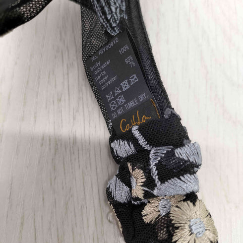 カシラ CA4LA 花総柄 メッシュヘアバンド レディース