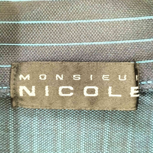 ニコル NICOLE ボーダーハイネックカットソー メンズ