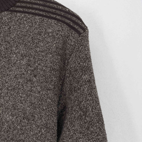 MING DI エルボーパッチハーフジップニット メンズ JPN:XL