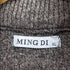MING DI エルボーパッチハーフジップニット メンズ JPN:XL