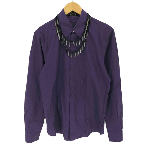 ジャンポールゴルチエオム Jean Paul GAULTIER HOMME フェザーネックレス付き ドレスシャツ メンズ JPN:48