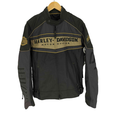 ハーレーダビッドソン HARLEY-DAVIDSON 15AW JKT-FOW PIT ZIP ロゴ 刺繍 ライディングジャケット メンズ import:S