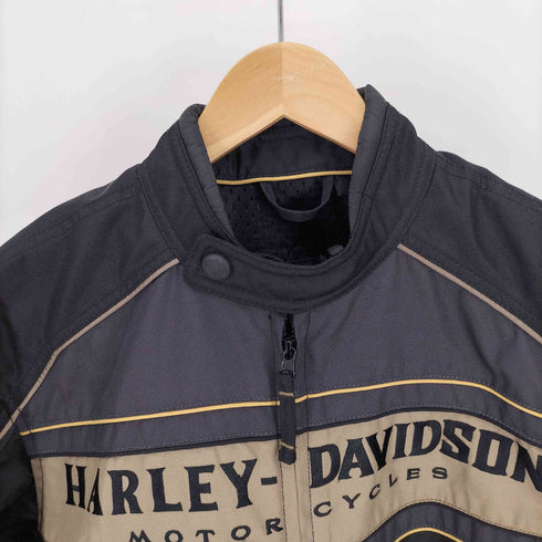 ハーレーダビッドソン HARLEY-DAVIDSON 15AW JKT-FOW PIT ZIP ロゴ 刺繍 ライディングジャケット メンズ import:S