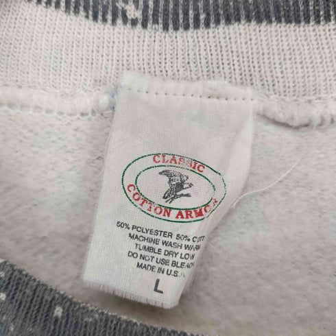 CLASSIC COTTON ARMOR クリスマスデザインクルーネックスウェット メンズ JPN:L