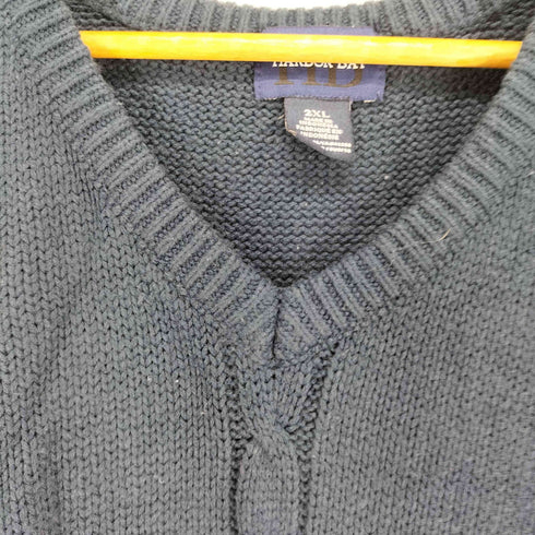 ハーバーベイ HARBOR BAY ケーブルニットベスト メンズ 2XL