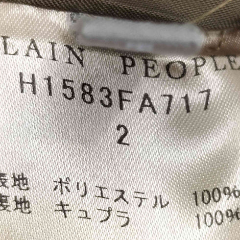 プレインピープル PLAIN PEOPLE スキッパーロングワンピース レディース JPN:2