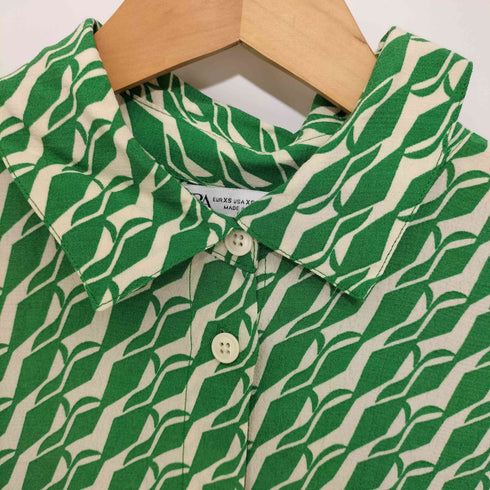 ザラ ZARA PRINTED MIDI DRESS レディース import:XS