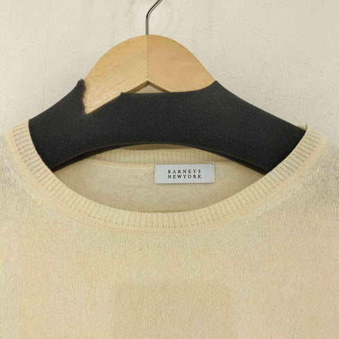 バーニーズニューヨーク BARNEYS NEWYORK カシミヤ100 クルーネックセーター ニット レディース JPN:38